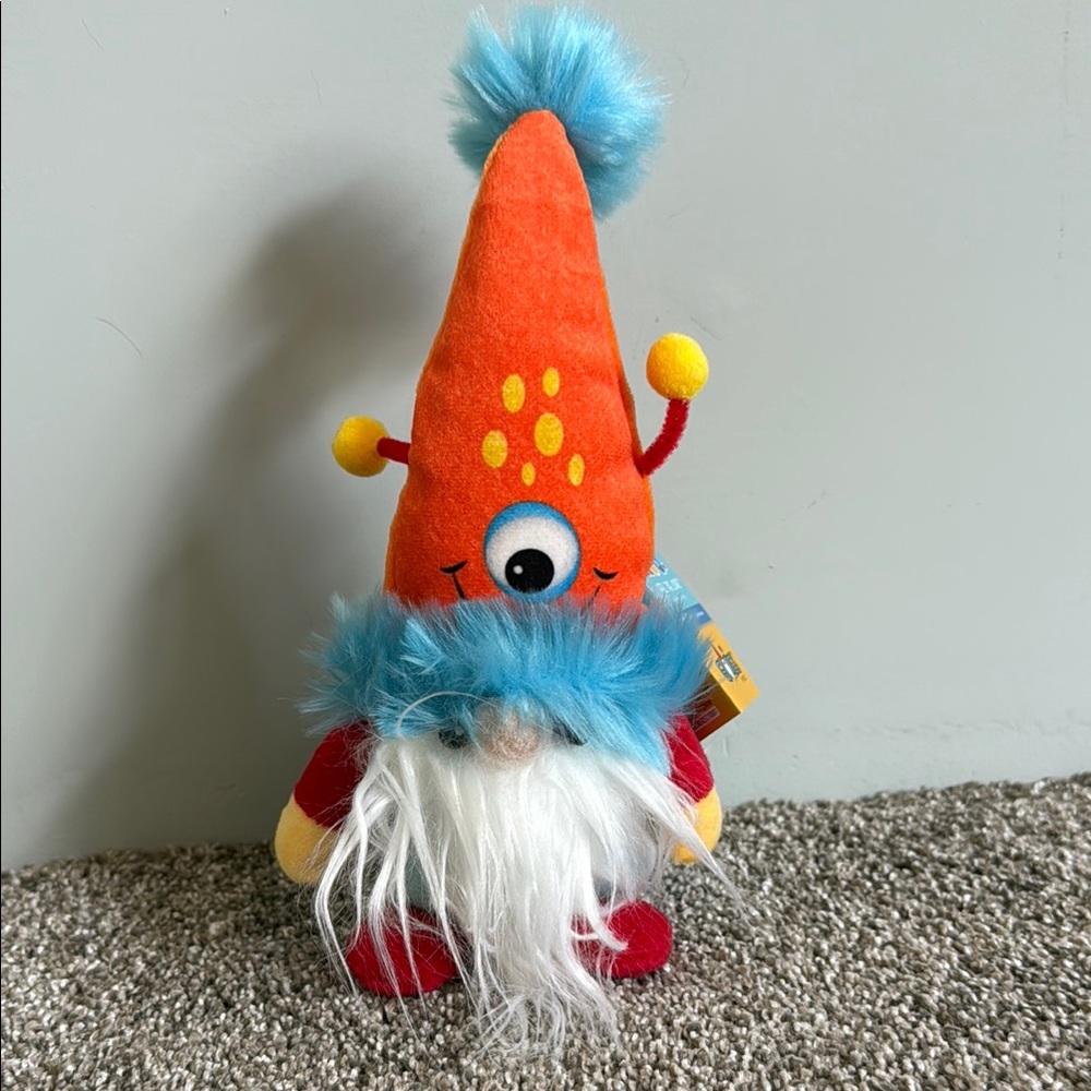 Vibrant‎ Orange and Blue Stuffed Animal Toy